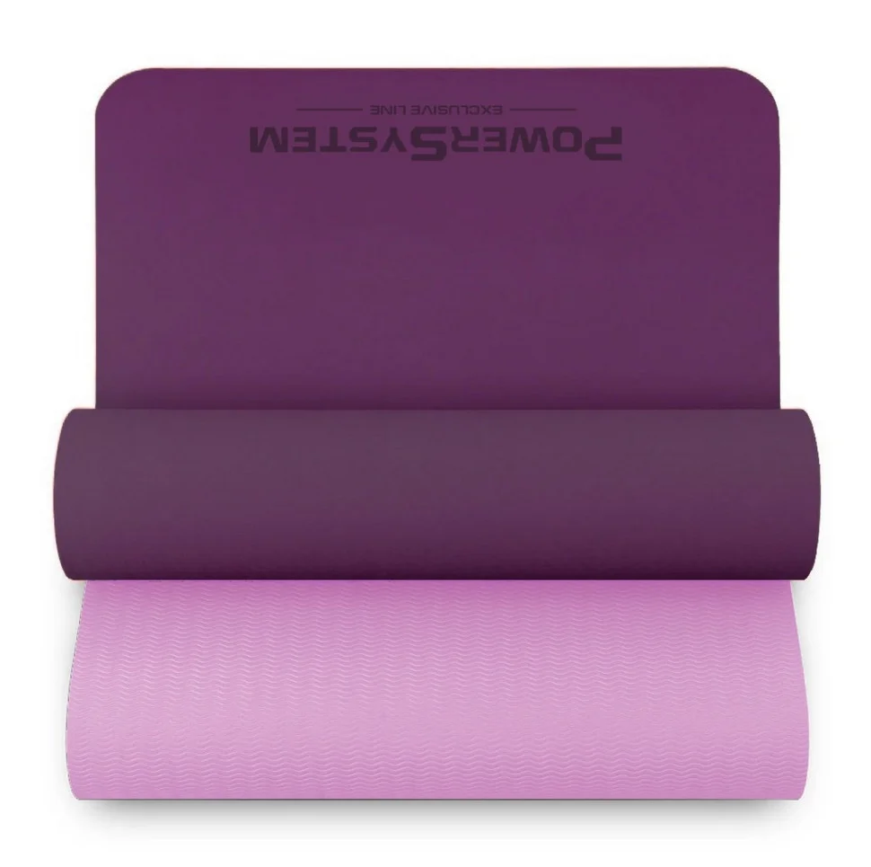 Килимок для йоги та фітнесу TPE Yoga Mat Premium Power System 4060PI-0, Purple (183х61х0.6)