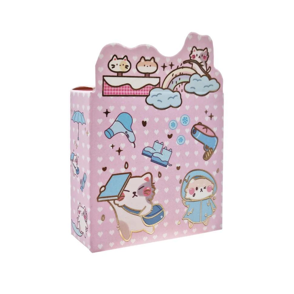 Скотч декоративний з наклейками Bambi XM-JD2233-3, 20 наклейок