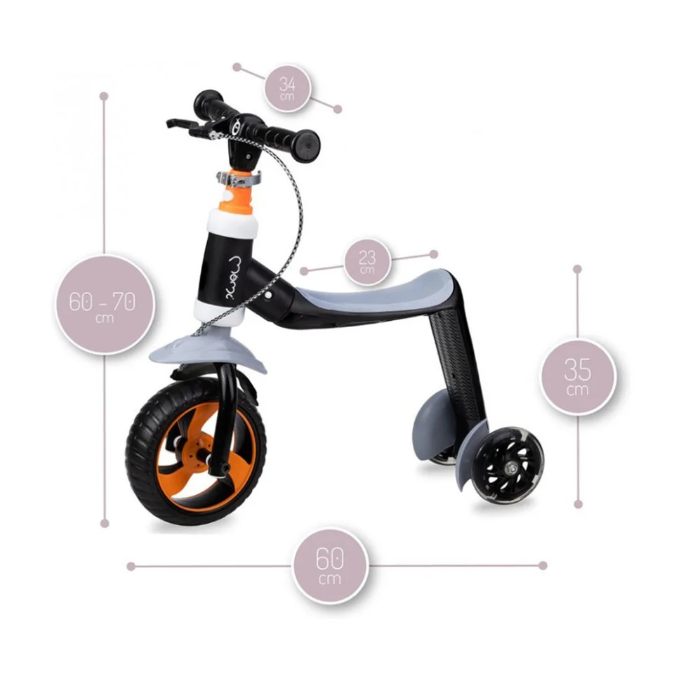 Самокат-біговел Elios 2в1 MoMi ROBI00033 orange