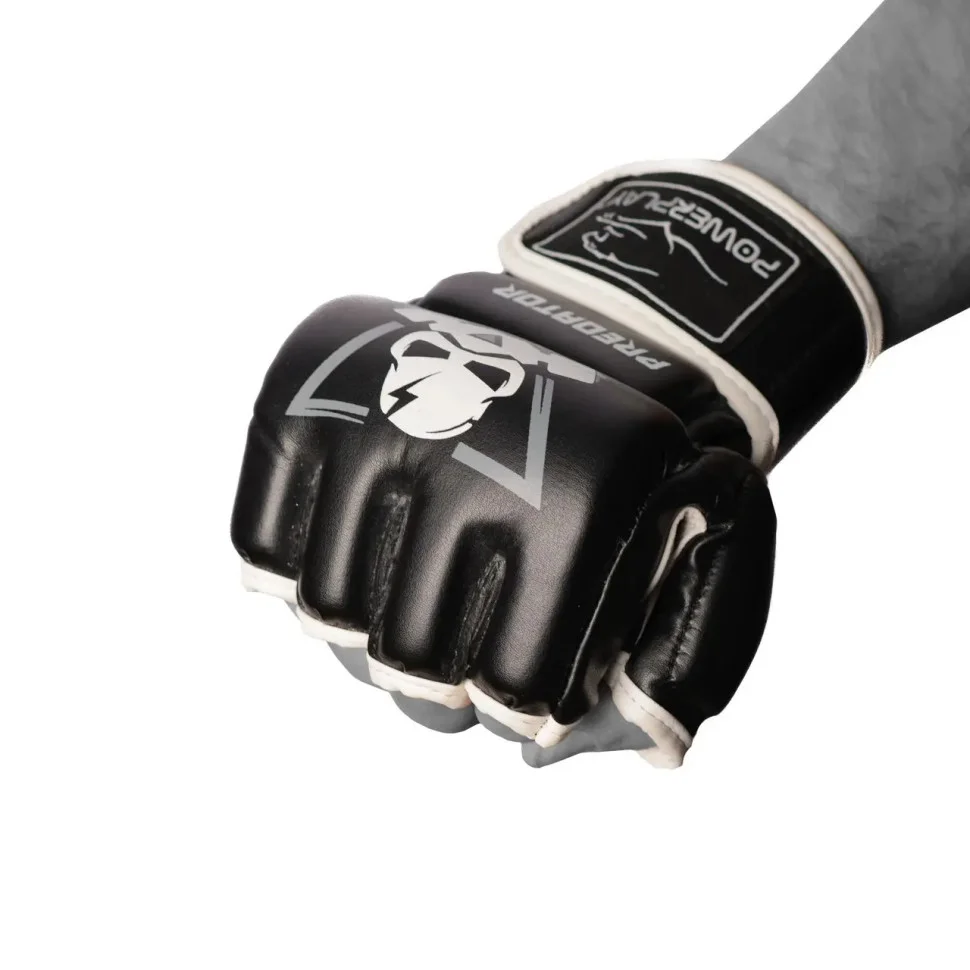 Перчатки для MMA PowerPlay PP_3056А_XL_Black, Черно-Белые XL