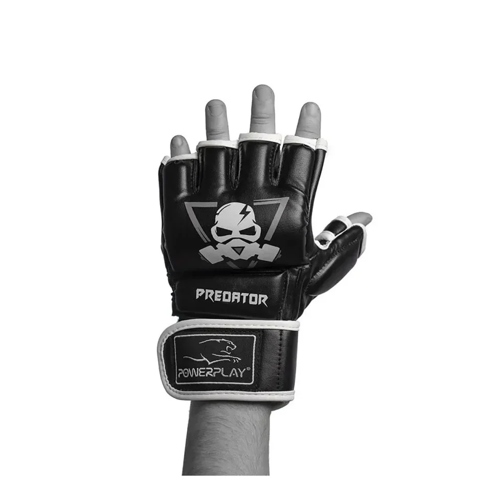 Перчатки для MMA PowerPlay PP_3056А_XL_Black, Черно-Белые XL