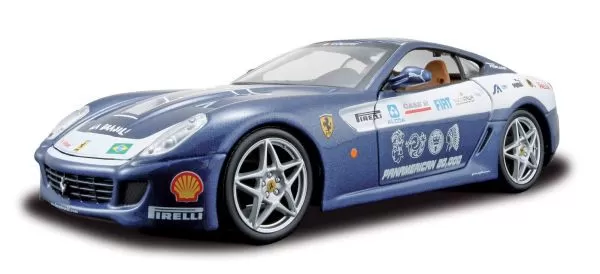 Сборная автомодель (1:24) Ferrari 599 GTB Fiorano (Panamerican Tour) 39109 blue