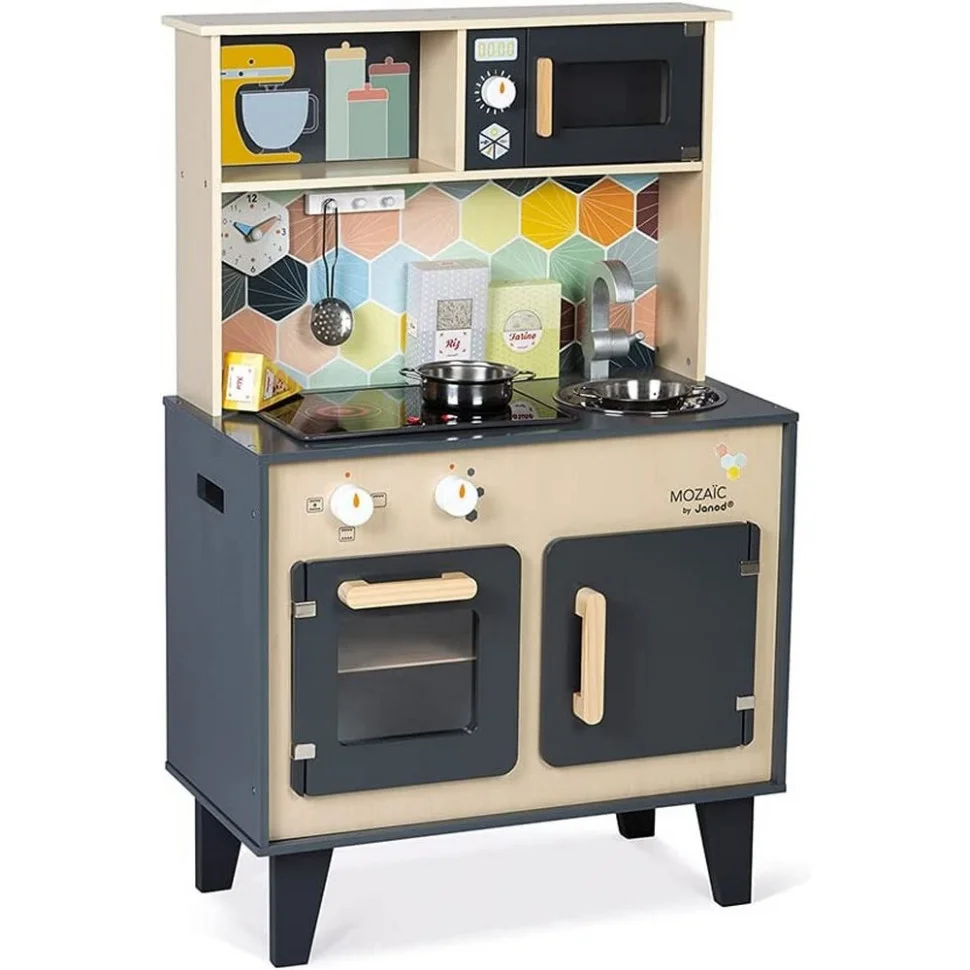 Игровой набор деревянный Кухня Mozaіс Janod J06609, 55 х 30 х 87 см