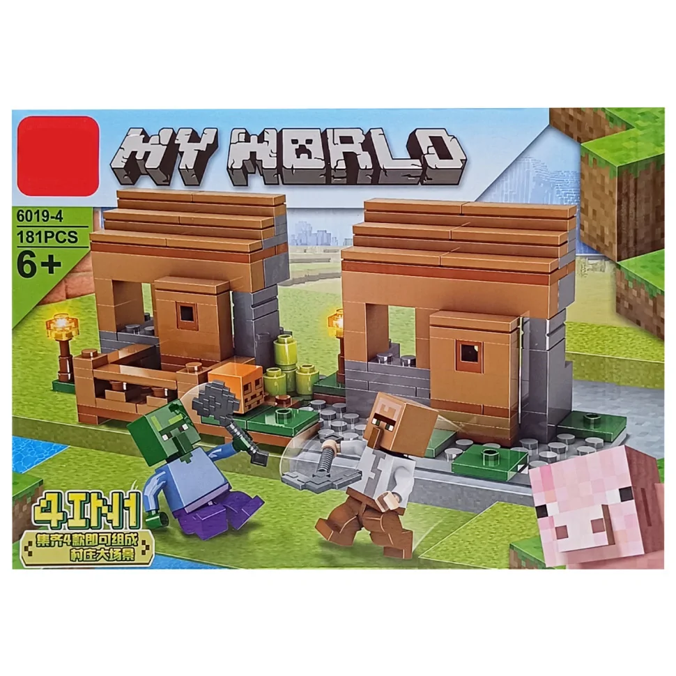 Детский конструктор Minecraft Bambi LD6019-4, 181 деталь