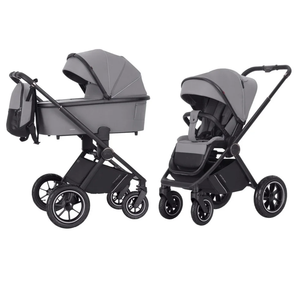 Коляска универсальная 2 в 1 Ultimo CARRELLO CRL-6516 Smoke Grey 