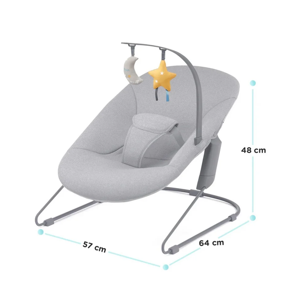 Шезлонг-гойдалка Kinderkraft KBCALM00GRY0000 Calmee Grey