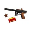 Игрушечный автомат с мягкими пулями M60 PF Golden Gun 909GG