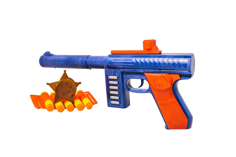 Игрушечный автомат с мягкими пулями M60 PF Golden Gun 909GG