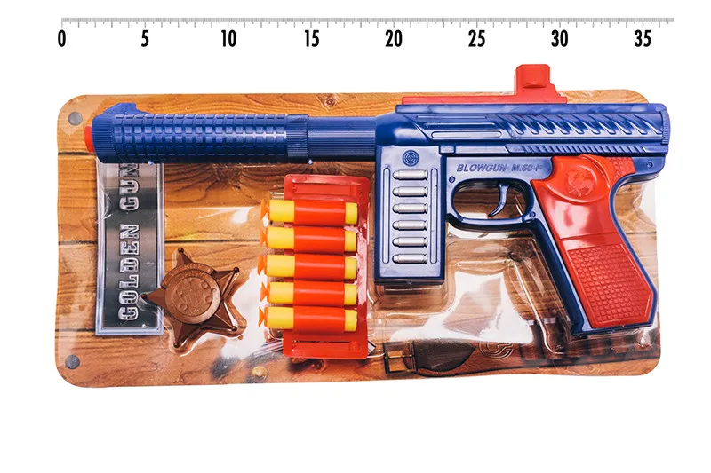 Игрушечный автомат с мягкими пулями M60 PF Golden Gun 909GG