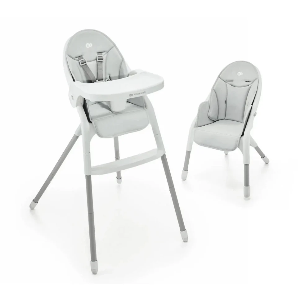 Стільчик для годування Dinnly Kinderkraft KHDINN00LGR0000 Grey