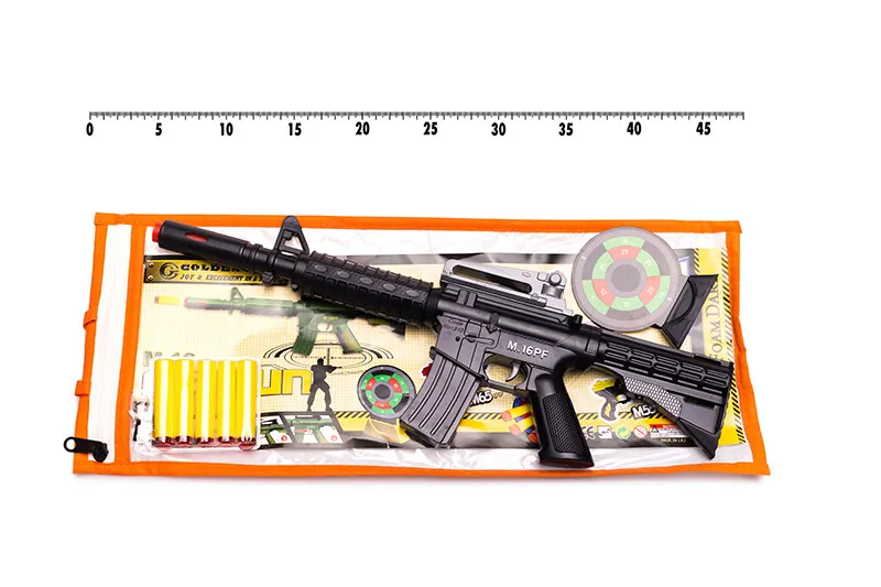 Іграшковий автомат з м'якими кулями M16 PF Golden Gun 910GG