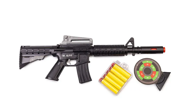 Іграшковий автомат з м'якими кулями M16 PF Golden Gun 910GG