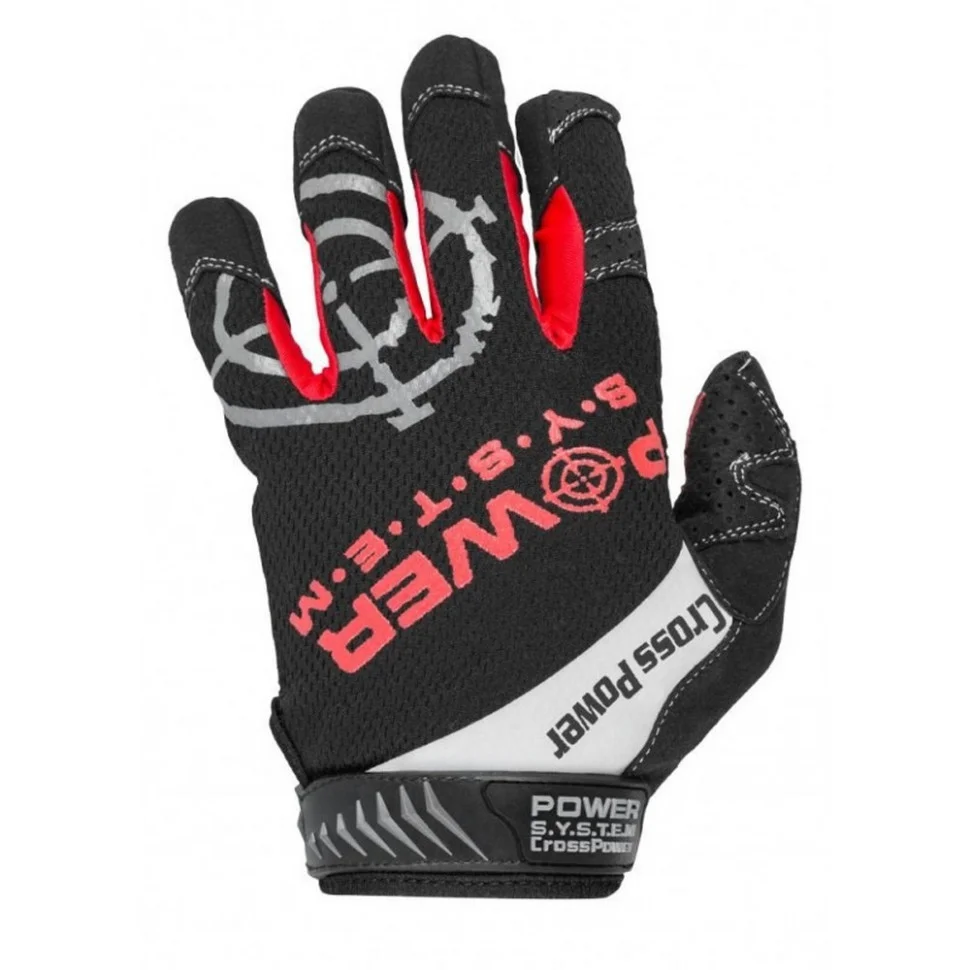 Перчатки для кроссфита с длинным пальцем Cross Power Power System PS-2860_XL_Black-red, XL