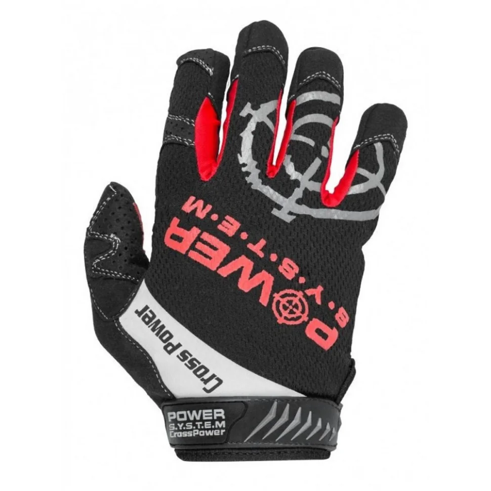 Перчатки для кроссфита с длинным пальцем Cross Power Power System PS-2860_XL_Black-red, XL