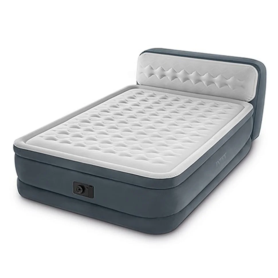 Велюр кровать INTEX 64448, спинка, встроен.насос 220-240V, в кор-ке