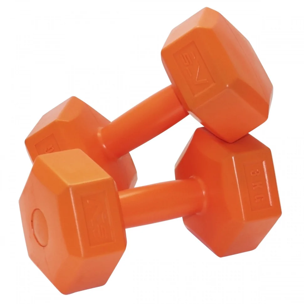Гантелі литі SportVida SV-HK0219, 2 x 3 кг 