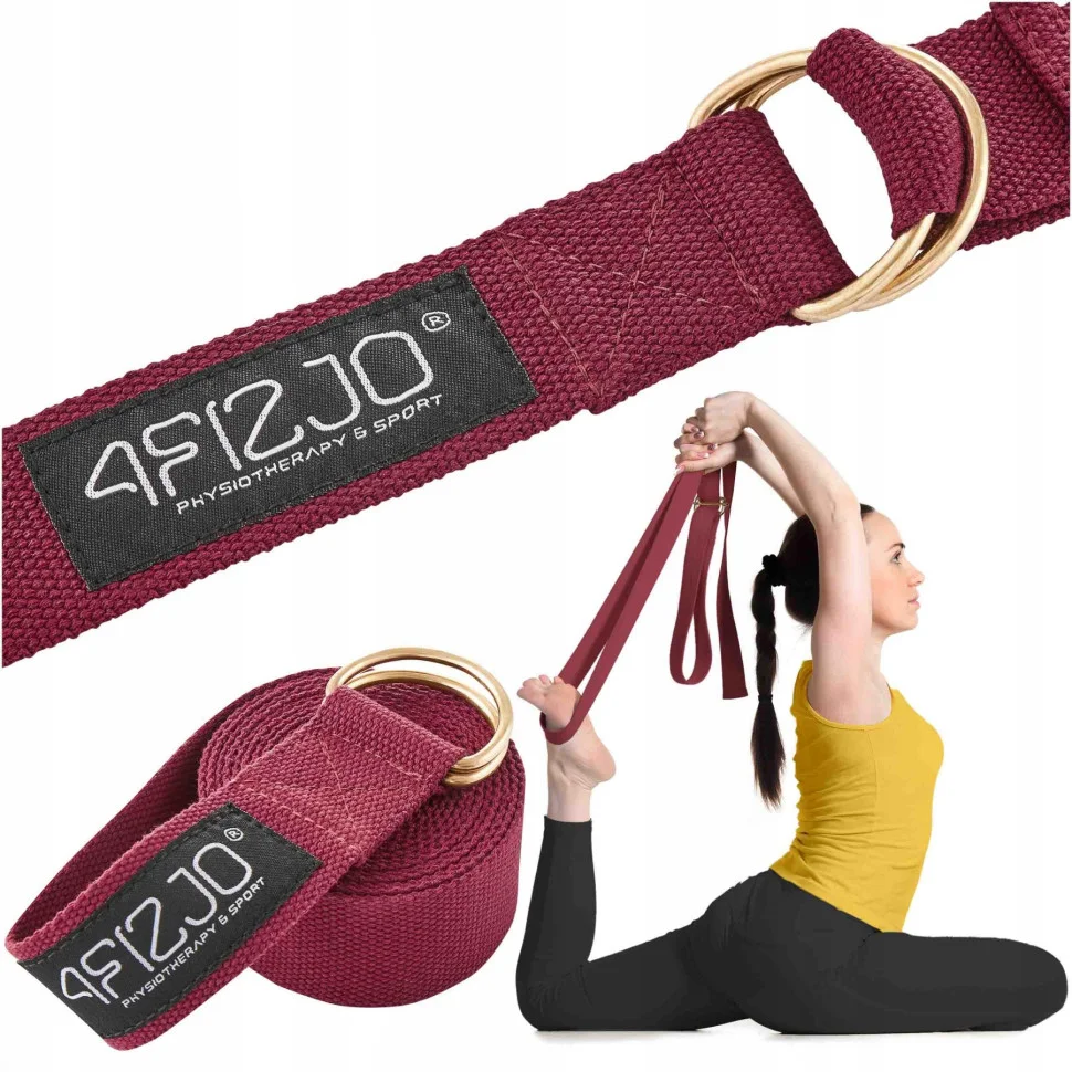 Ремінь для йоги 4FIZJO 4FJ0526 Red 300 см