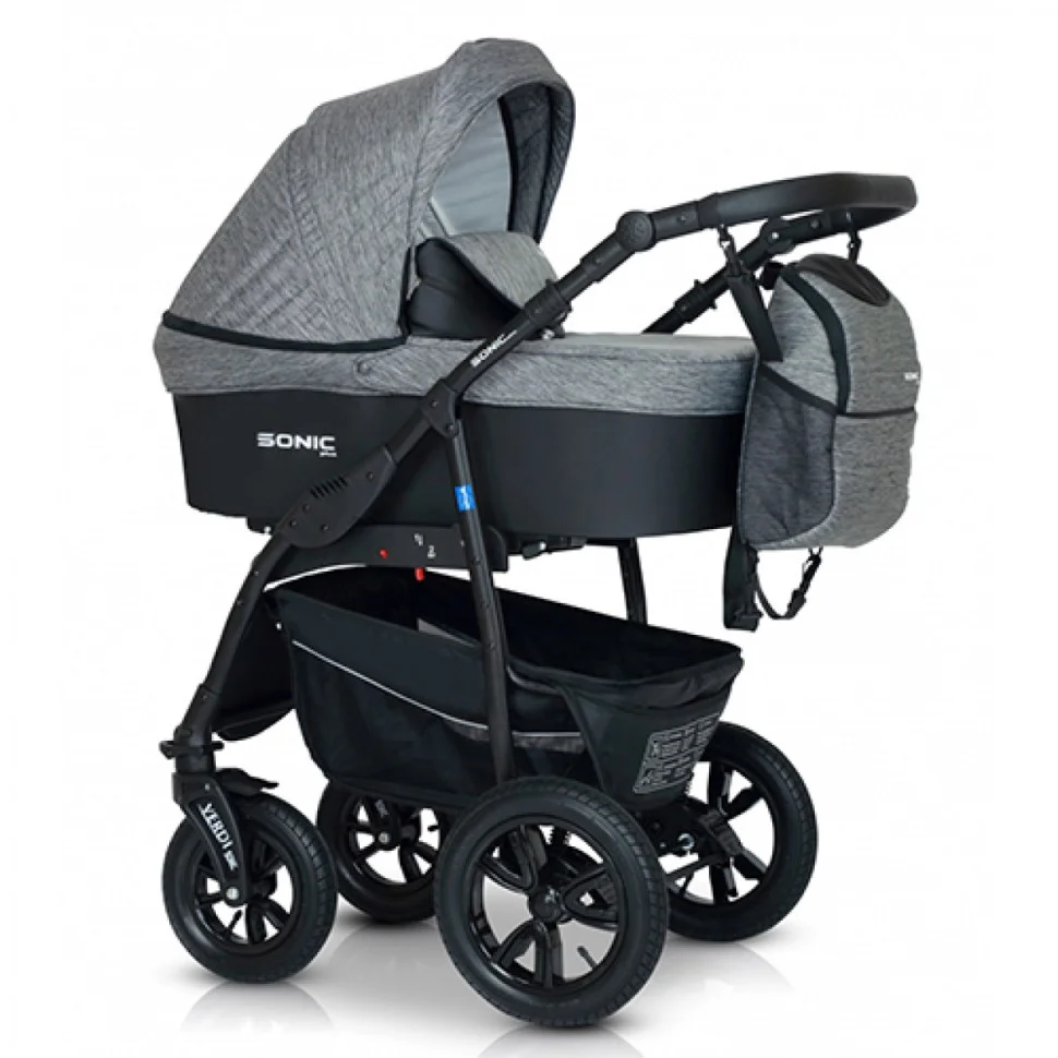 Коляска універсальна 3 в 1 Verdi Sonic Plus 9023-VSP-04 сірий