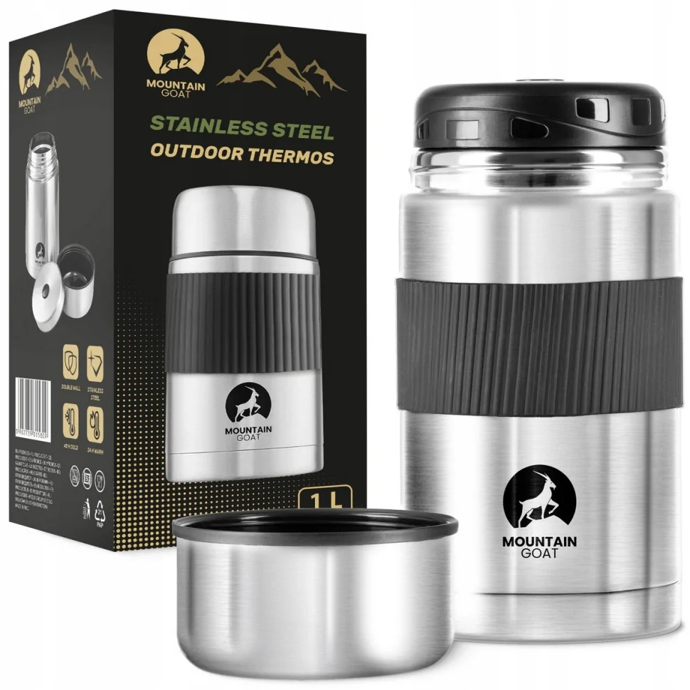 Термос для еды Mountain Goat 1 л Silver P-5907739315809