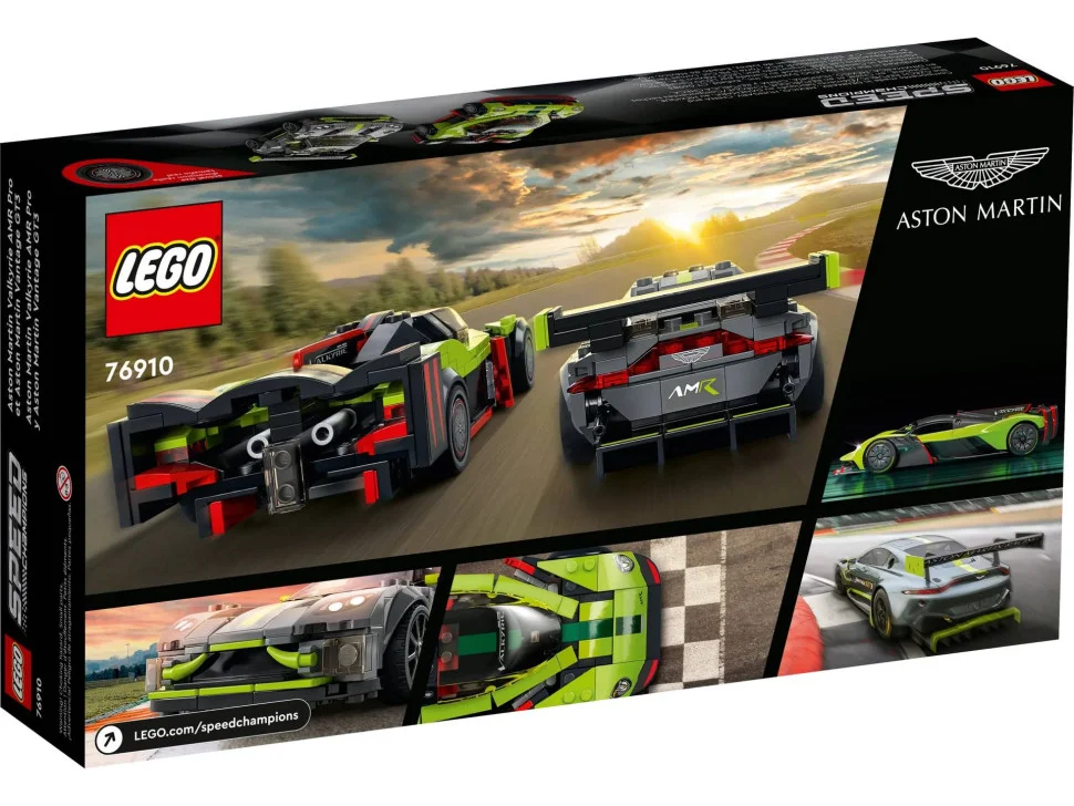 Конструктор LEGO Speed Champions Aston Martin Valkyrie AMR Pro и Aston Martin Vantage GT3 76910