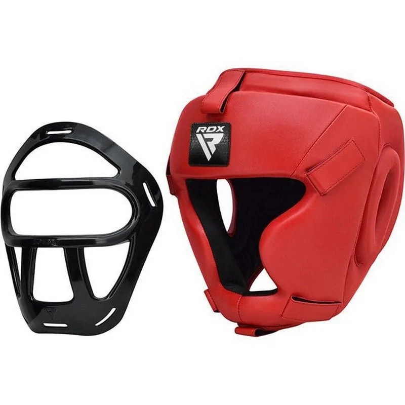 Боксерский шлем T1 Grill Full RDX Inc Limited HGR-T1FR-XL Red, XL (капа в комплекте)