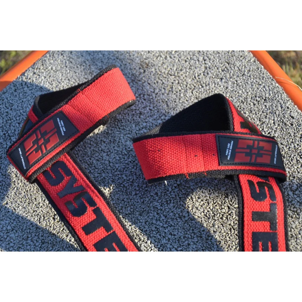 Лямки для тяги Lifting Straps Duplex Power System 3401RD-0 Black/Red