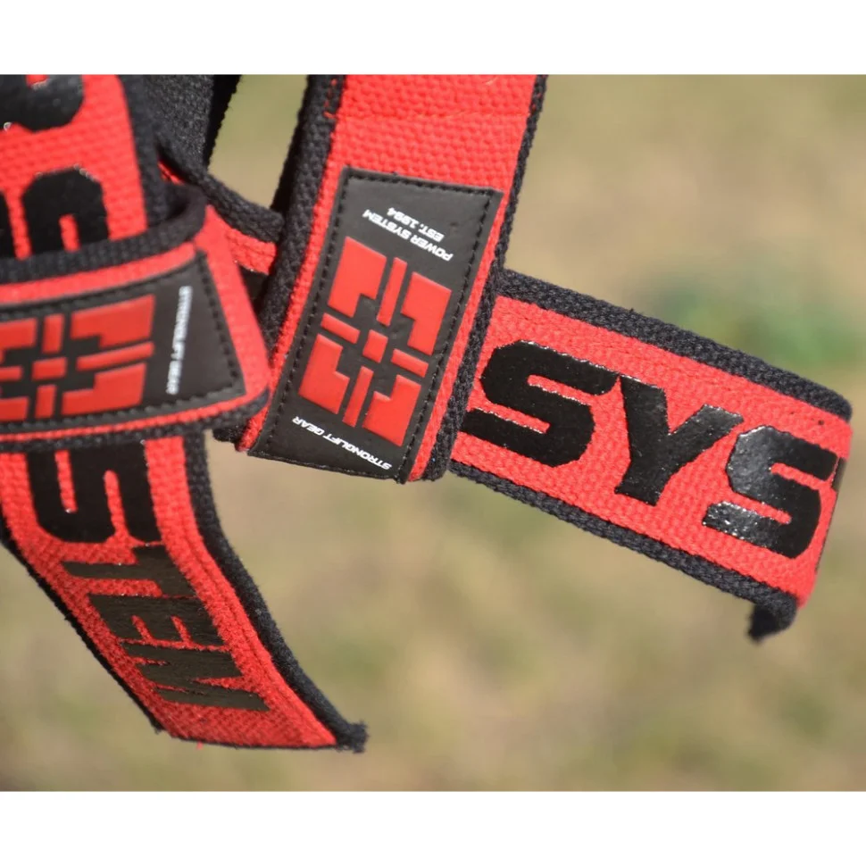 Лямки для тяги Lifting Straps Duplex Power System 3401RD-0 Black/Red