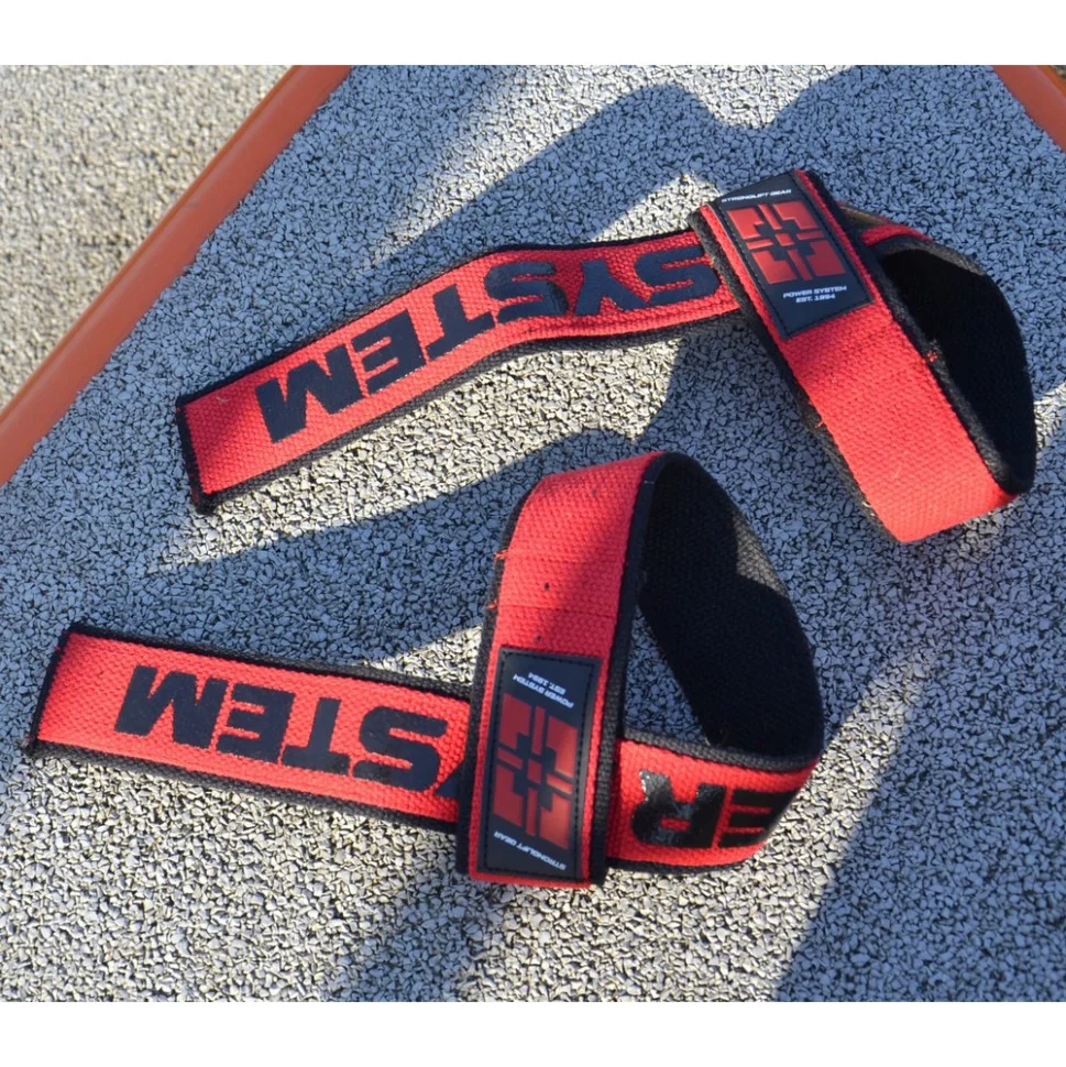 Лямки для тяги Lifting Straps Duplex Power System 3401RD-0 Black/Red