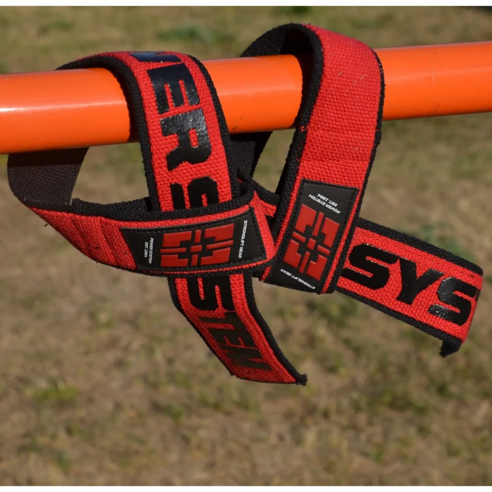 Лямки для тяги Lifting Straps Duplex Power System 3401RD-0 Black/Red