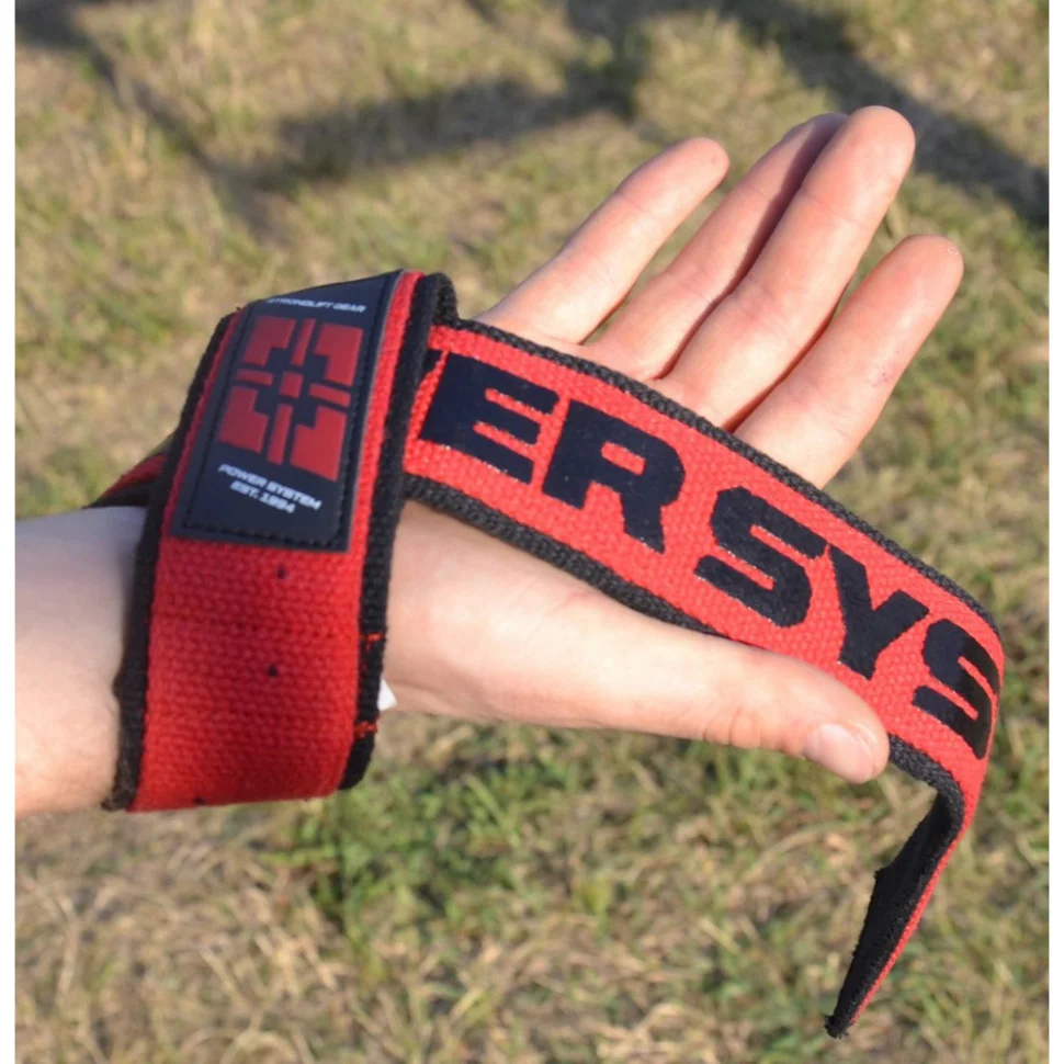 Лямки для тяги Lifting Straps Duplex Power System 3401RD-0 Black/Red