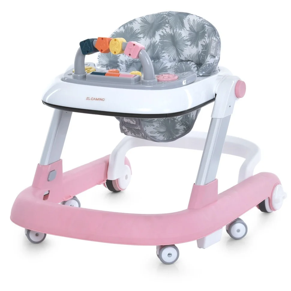 Ходунки дитячі MULTIWAY El Camino ME 1163 Pink, з брязкальцем