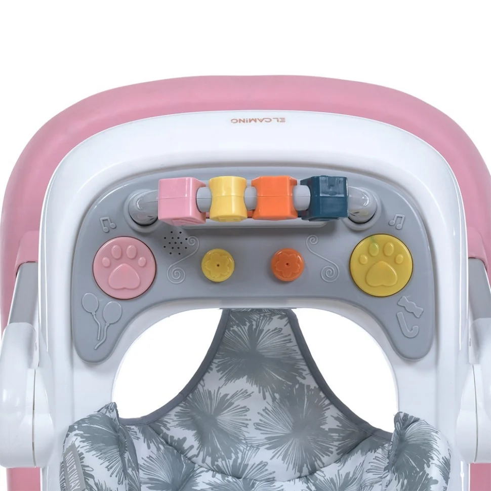 Ходунки дитячі MULTIWAY El Camino ME 1163 Pink, з брязкальцем
