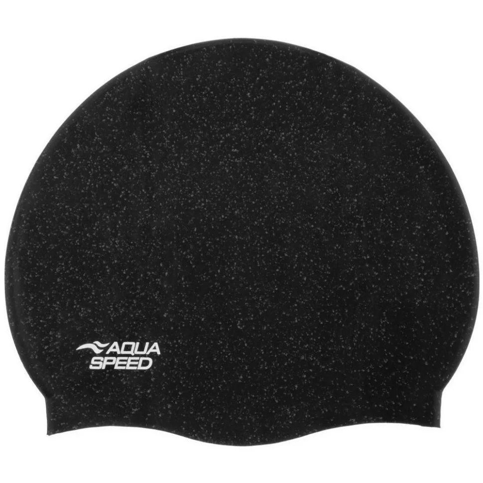 Шапка для плавання RECO 9781 Aqua Speed 237-07 чорний, OSFM