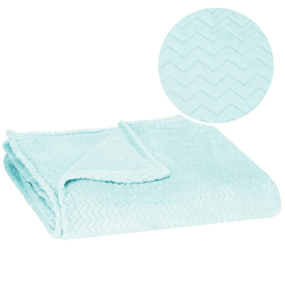 Плед-покрывало Extra Soft Springos HA7144 бирюзовый 160x200 см