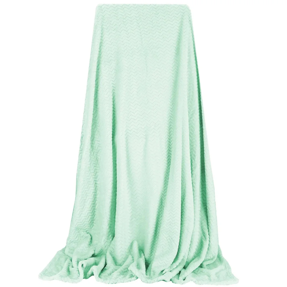 Плед-покрывало Extra Soft Springos HA7145 салатовый 160x200 см