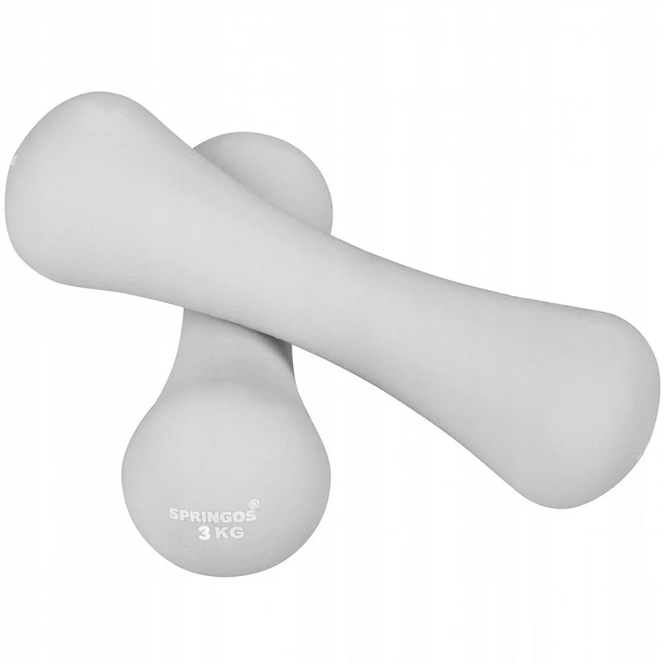 Гантели виниловые Springos FA1042, 2 x 3 кг