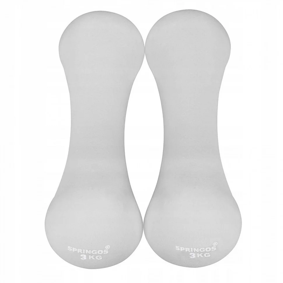Гантели виниловые Springos FA1042, 2 x 3 кг