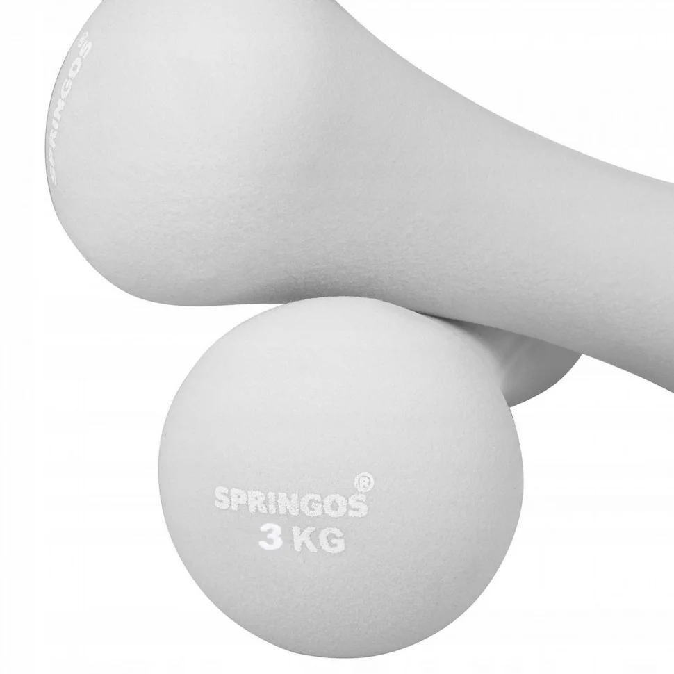 Гантели виниловые Springos FA1042, 2 x 3 кг