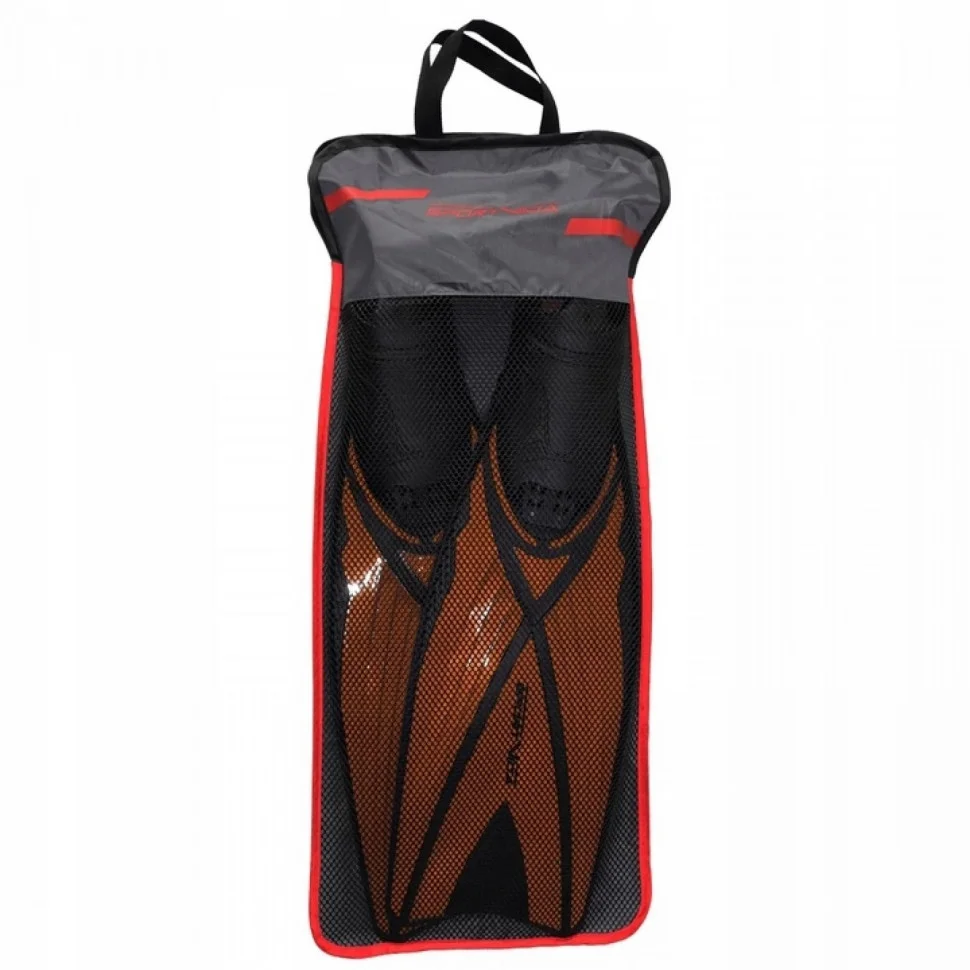 Ласти SportVida SV-DN0006-XXL, Black/Orange, Size 46-47