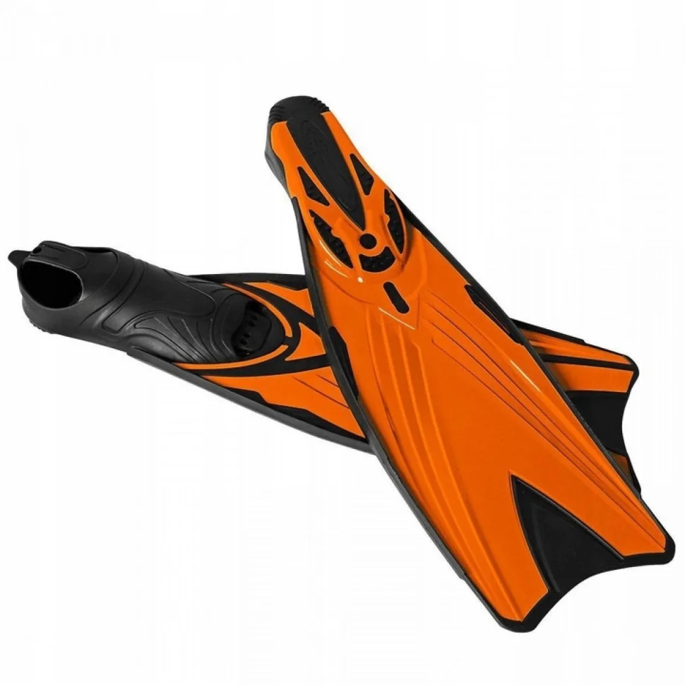 Ласти SportVida SV-DN0006-XXL, Black/Orange, Size 46-47