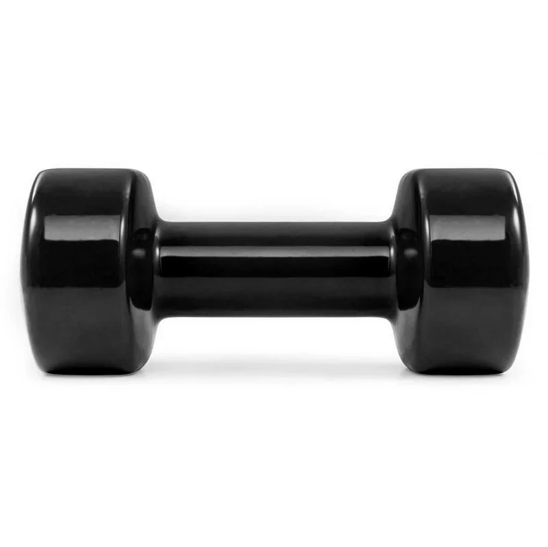 Гантелі вінілові PowerPlay PP_4121_2*1kg 2 по 1 кг, Чорні