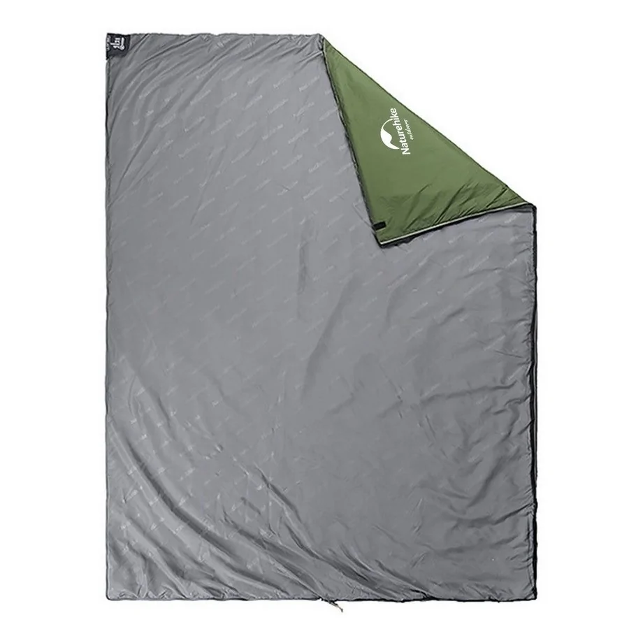 Сверхлегкий спальник LW180 NH21MSD04 Naturehike 6927595786956-R, прав (15°C), p-p XL, темно-зеленый