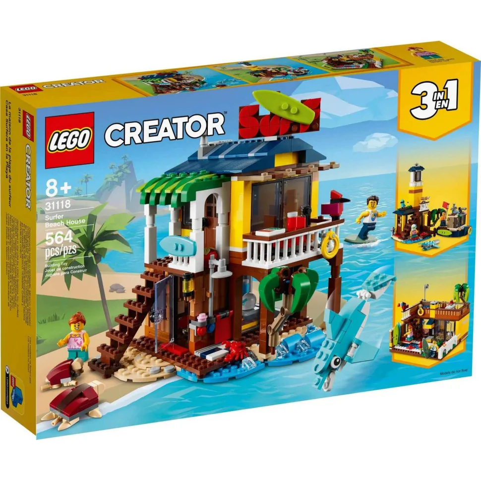 Конструктор LEGO Creator Пляжний будиночок серферів 31118