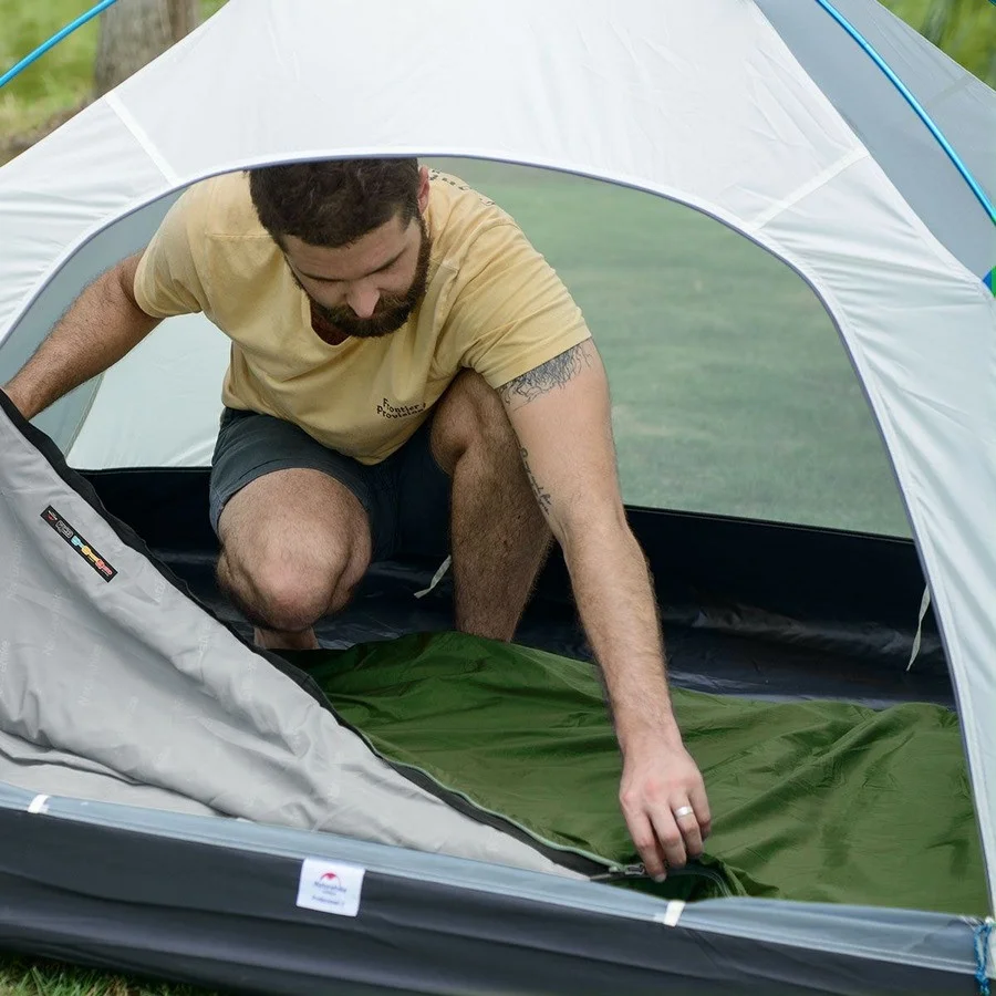 Сверхлегкий спальник LW180 NH21MSD04 Naturehike 6927595786949-R, правый, (15°C), p-p M, темно-зеленый
