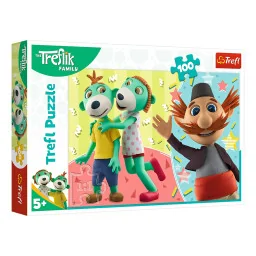 Детский пазл "Трефлики и Дядя" The Treflik Family Trefl 16388, 100 элементов