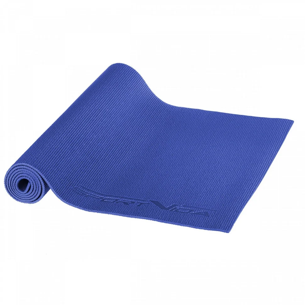 Килимок для йоги та фітнесу SportVida SV-HK0053 PVC 6 мм, Blue