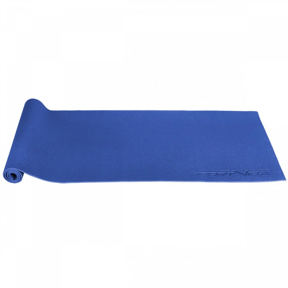 Килимок для йоги та фітнесу SportVida SV-HK0053 PVC 6 мм, Blue