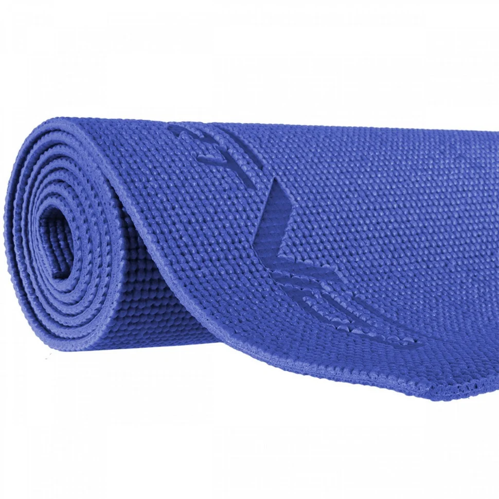 Килимок для йоги та фітнесу SportVida SV-HK0053 PVC 6 мм, Blue