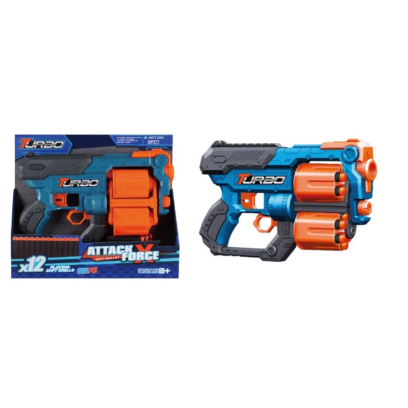 Игрушечный пистолет механический Blaster BT316 с двойным барабаном