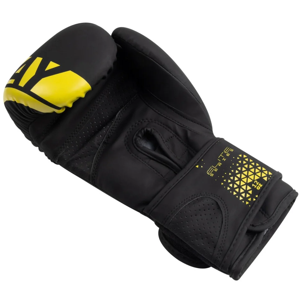 Боксерські рукавички 3086 Matt Challenger PowerPlay PP_3086_16oz_Bl/Yellow, Чорно-Жовті 16 унцій